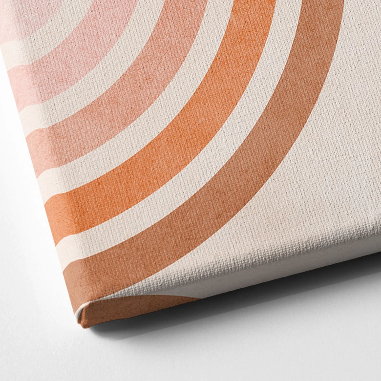 Leinwandbild Fließende Geometrie im Retro-Look - Costa 