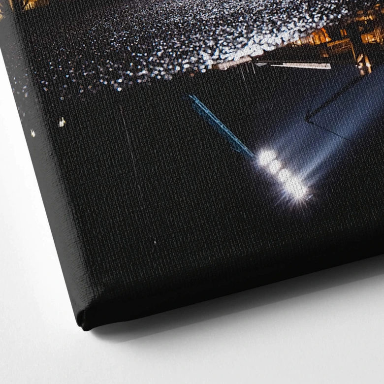 Leinwandbild FC Hansa Rostock Stadion bei Nacht - 60x40 cm 