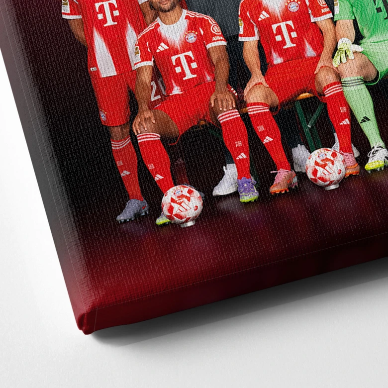 Canvas print FC Bayern team picture 2025/26 