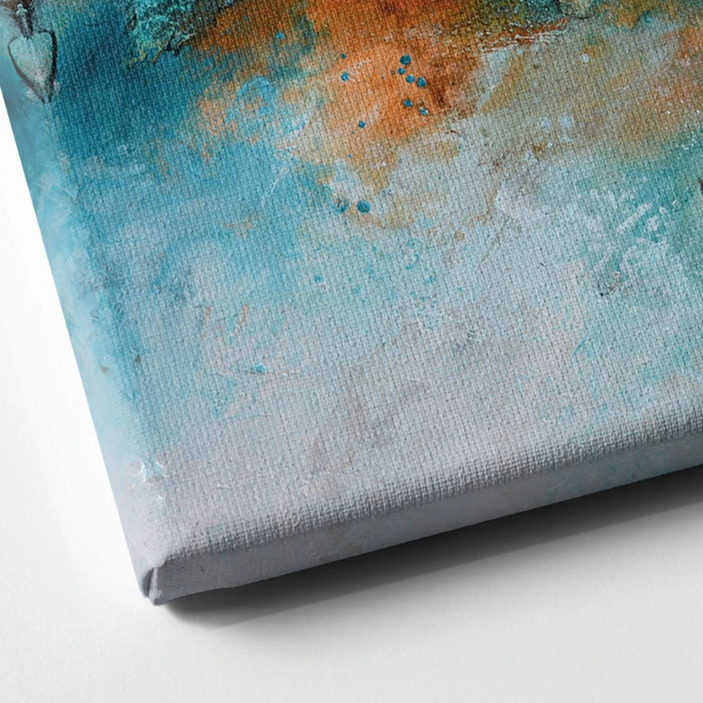 Leinwandbild Gefrorenes Wasser - Fedrau 