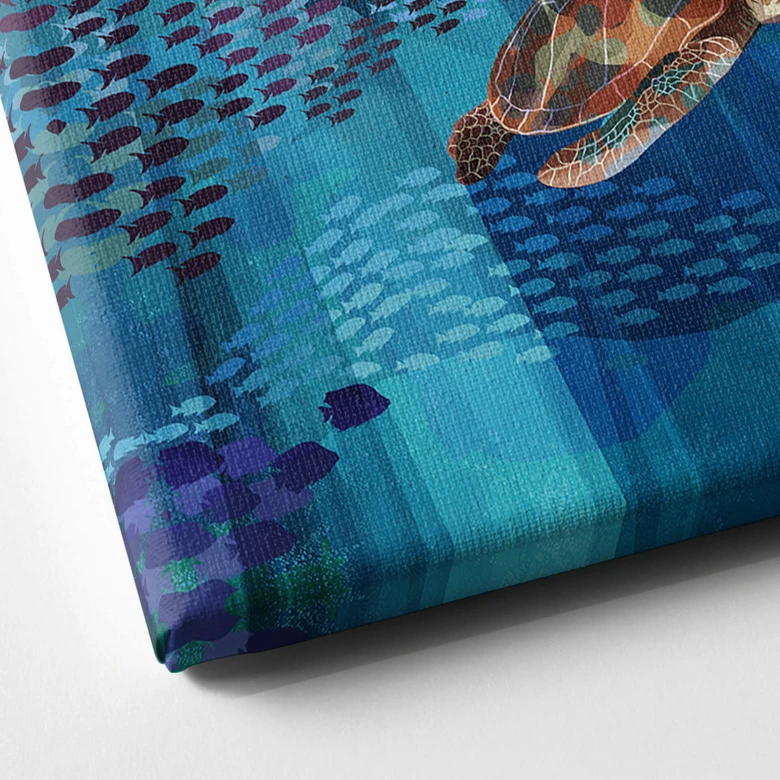 Leinwandbild Goed Blauw - Unterwasser 
