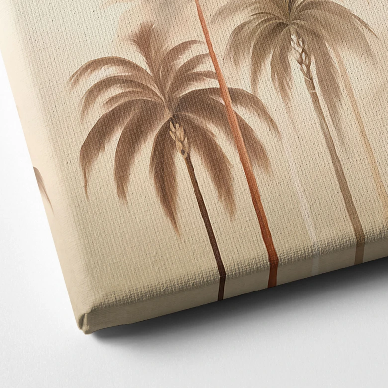 Leinwandbild Tropische Landschaft mit Palmen - Haase 