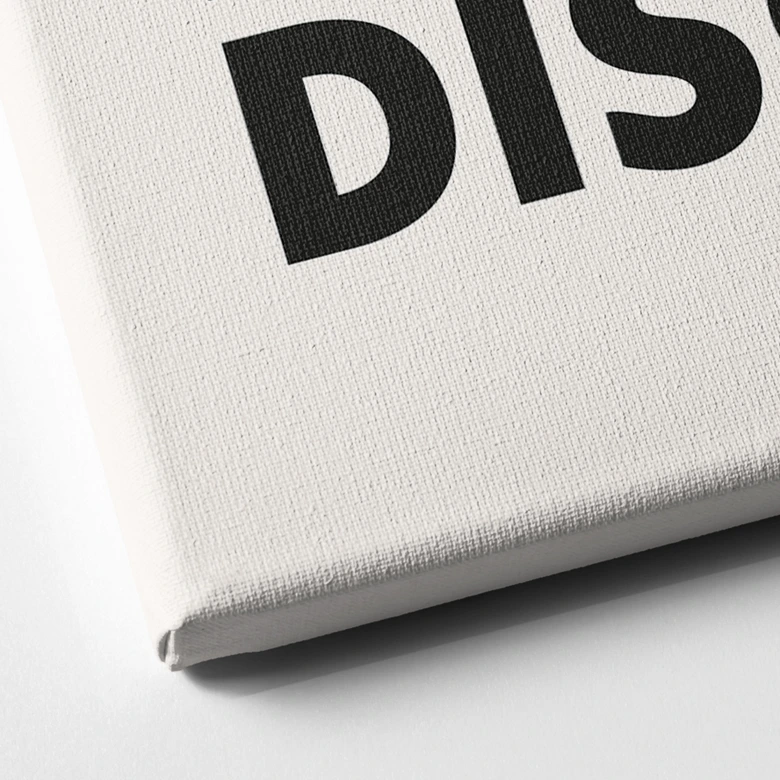 Leinwandbild Retro Disco Vibes Typografie - Kerr-Dineen 