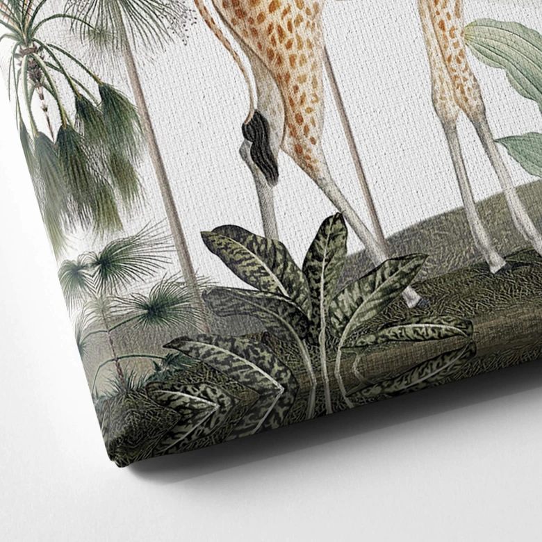 Canvas Kikki Belle - Giraffen 