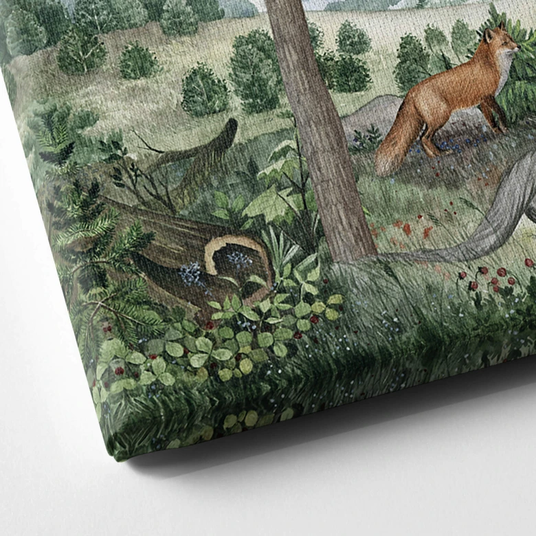 Canvastavla Kikki Belle - Djuräventyr på landsbygden 