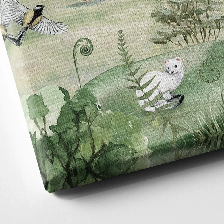 Leinwandbild Kikki Belle - Wald der Rehe 