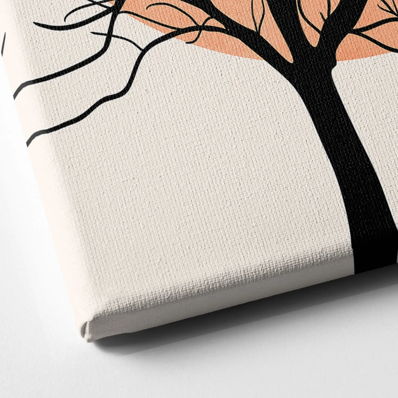 Canvas  Abrikos solnedgang - Kubistika 