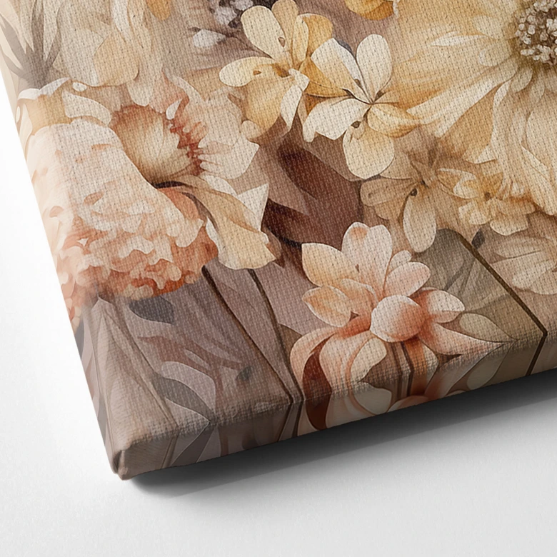 Canvas print Vintage flowers in the meadow - Lola Peacock 