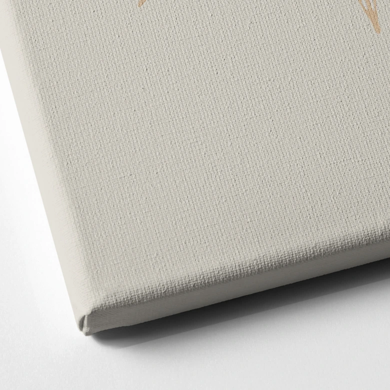 Lienzo Flor de Pascua - Estrella geométrica dorada - Magnusson 