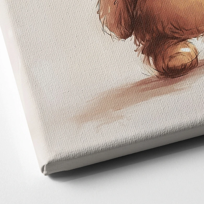 Canvas schilderij Kleine teddybeer met ballon - Magnusson 
