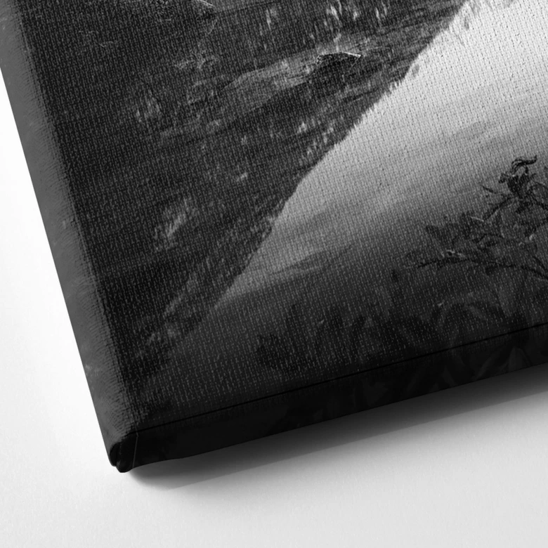 Leinwandbild Malerische Landschaft mit glasklarem Bergsee - Hintersee 
