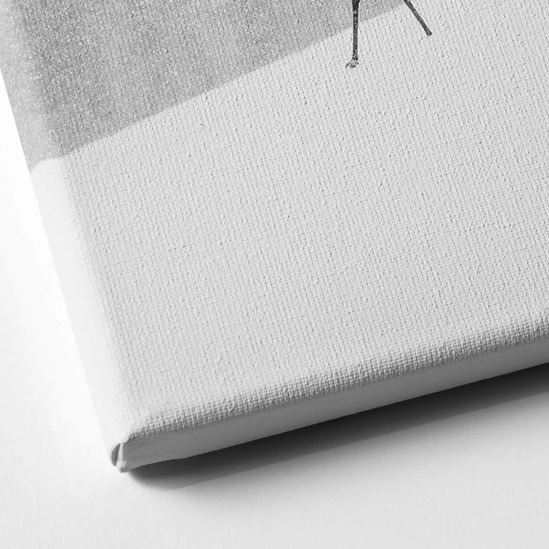 Canvastavla Marchegiani - Tranor i ett snöigt landskap 