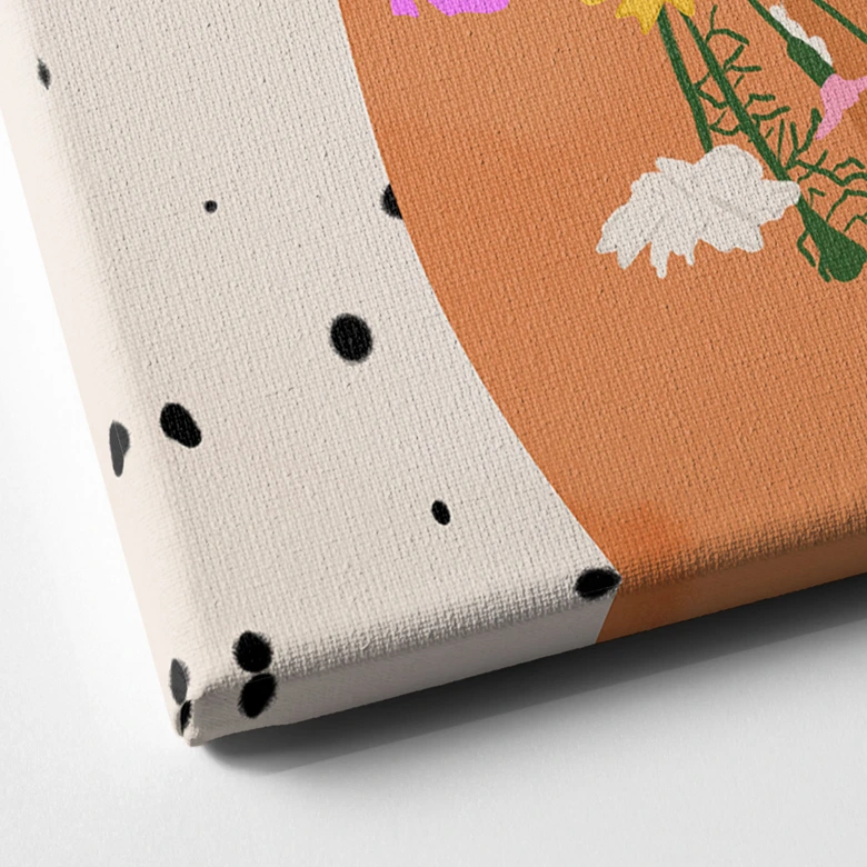 Lienzo en el que el amor por los calcetines se une al poder de las flores - Mokate 