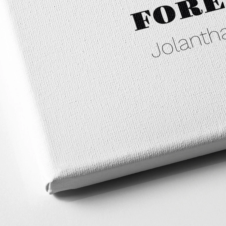 Personalisierbares Leinwandbild Monatsblume Februar 