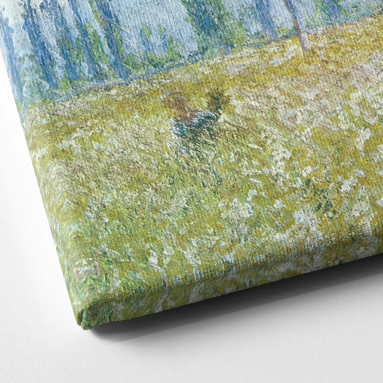 Canvastavla Monet - Fält på våren 
