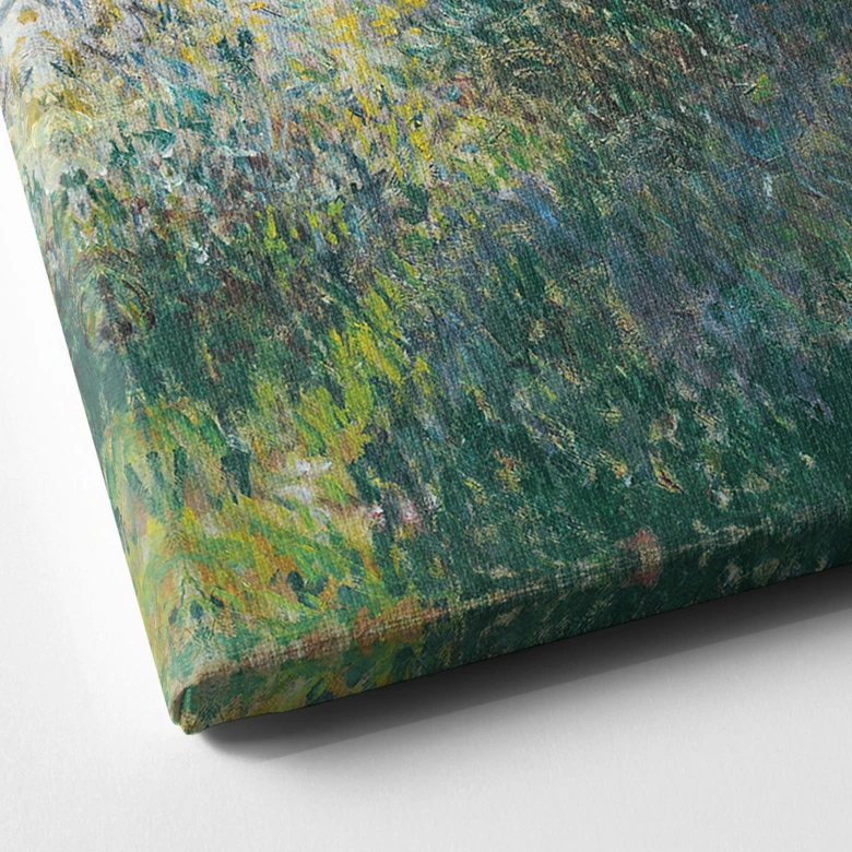 Leinwandbild Monet - Frau mit Sonnenschirm - Madame Monet und ihr Sohn 