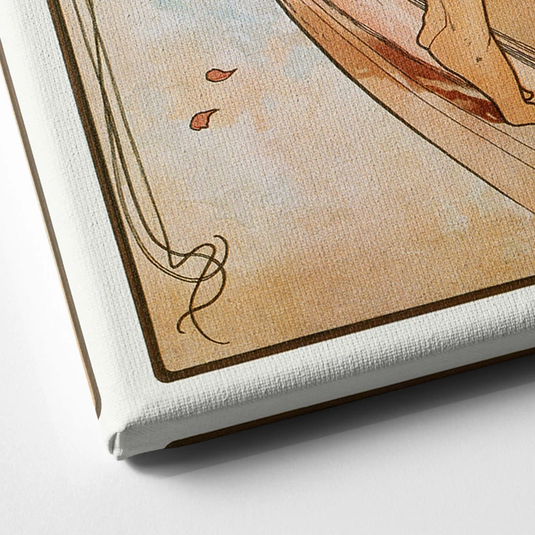 Leinwandbild Kunstdruck - Mucha - Vier Künste: Der Tanz 