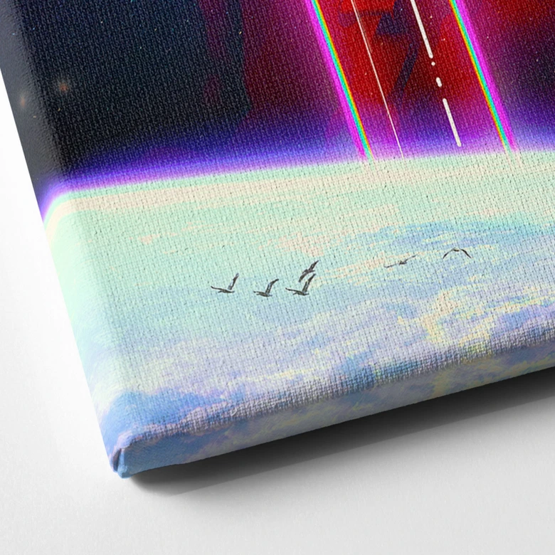 Leinwandbild Astronaut mit Blick auf die Erde - Nicebleed 