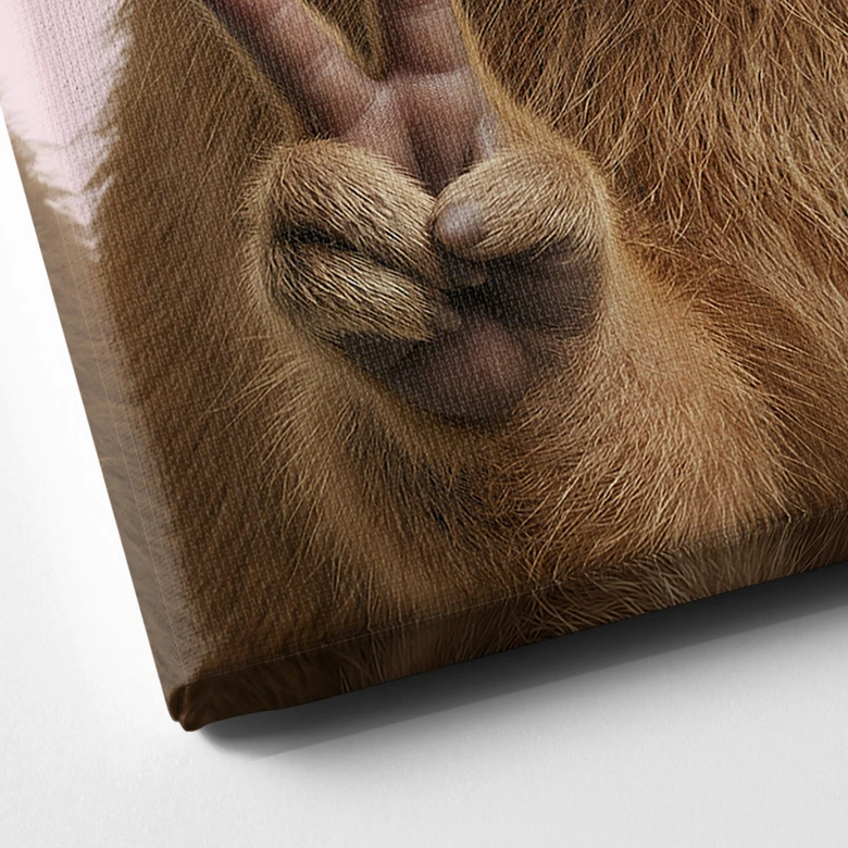 Leinwandbild Peace Capybara 