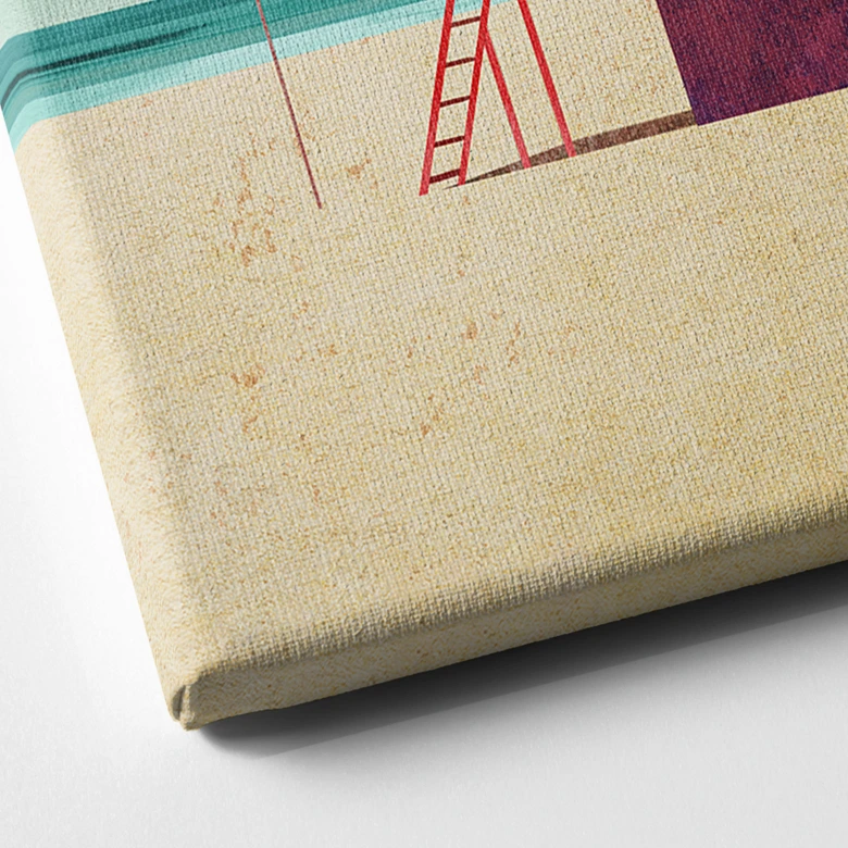 Canvas  Livets hus på stranden - Rivers 