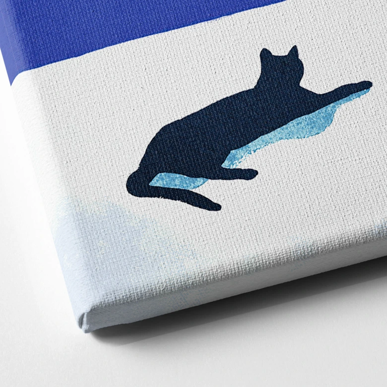 Leinwandbild Siesta mit Katze am Meer - Rivers 