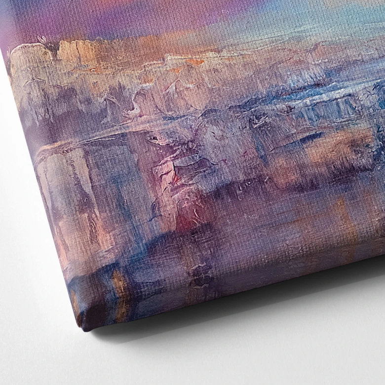 Leinwandbild Eisige Landschaft - Schmucker 