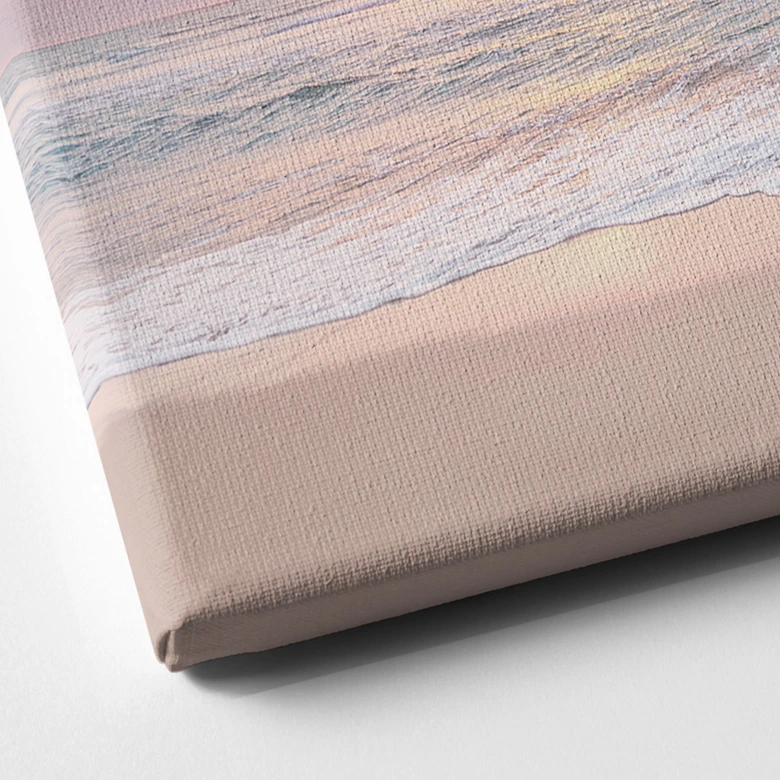 Tableau sur toile Coucher de soleil sur la plage et la mer - Sisi & Seb 