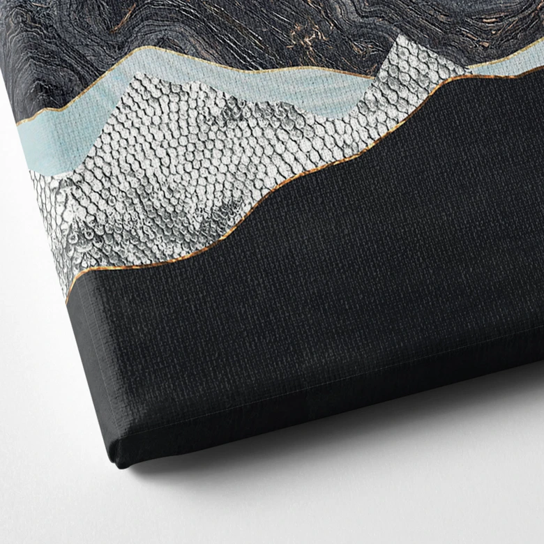 Lienzo Paisaje montañoso tranquilo al atardecer - SpaceFrog Designs 