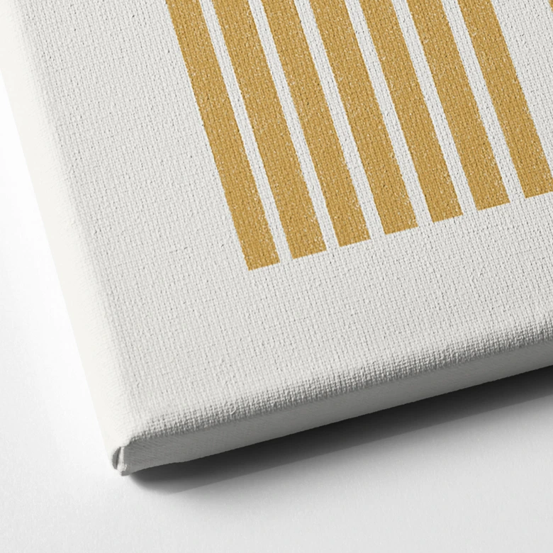 Leinwandbild Abstrakte Komposition mit Kreis und Halbbogen - The Miuus Studio 