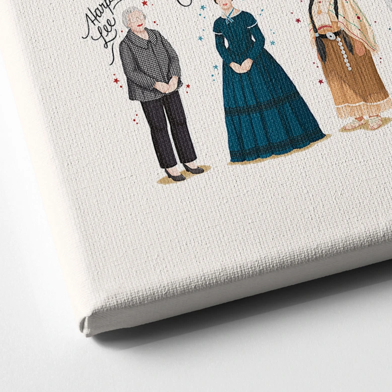 Leinwandbild Berühmte Frauen der Literatur - Tohmé 