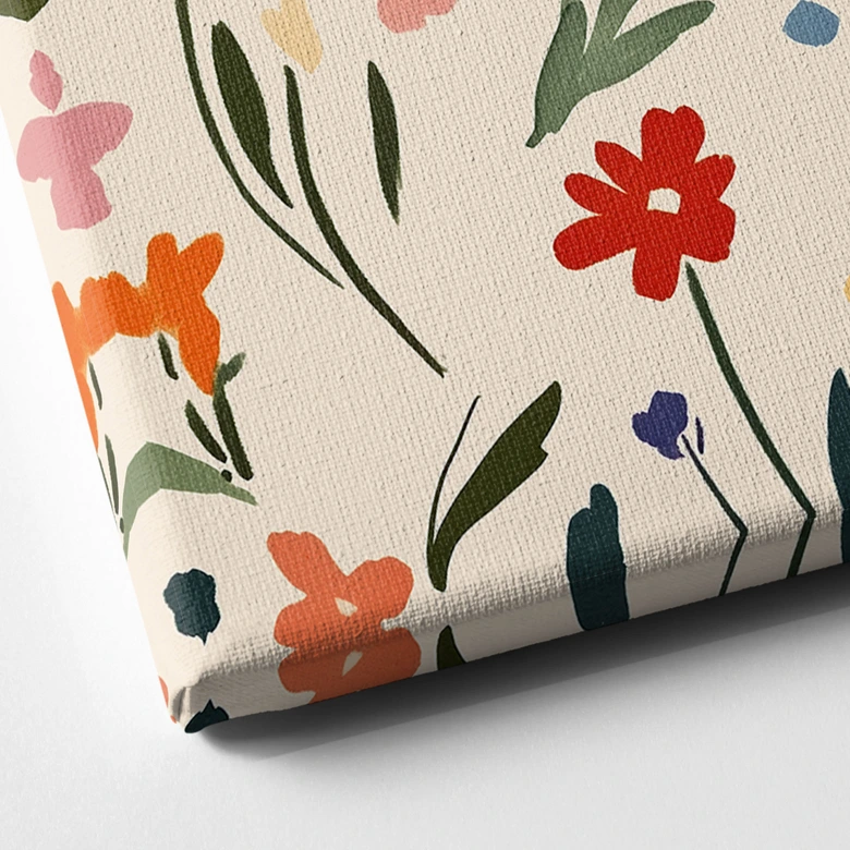 Leinwandbild Cool Kids Club Bunte Blumen - Treechild 