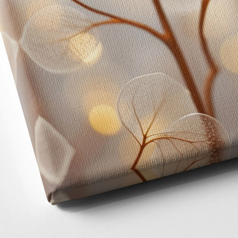 Canvasbillede Filigran blade beige - Treechild 