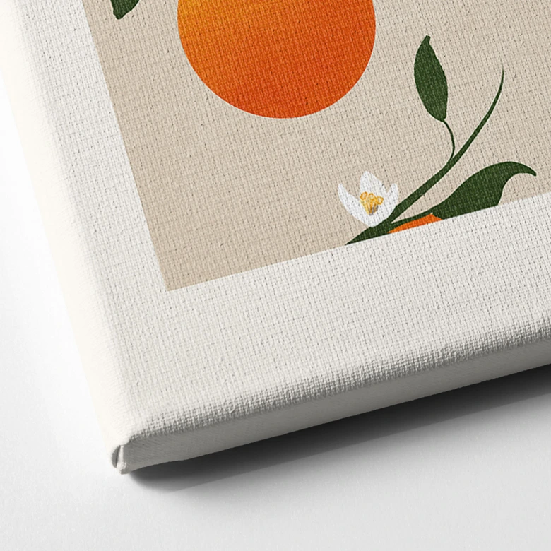 Lienzo Boho Naranjo - Citrus Sinensis - Tunaboylu 