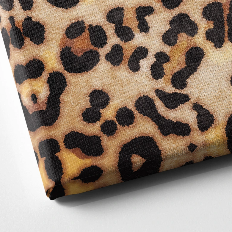 Leinwandbild Wilder Leopard - Animal Print - Tunaboylu 