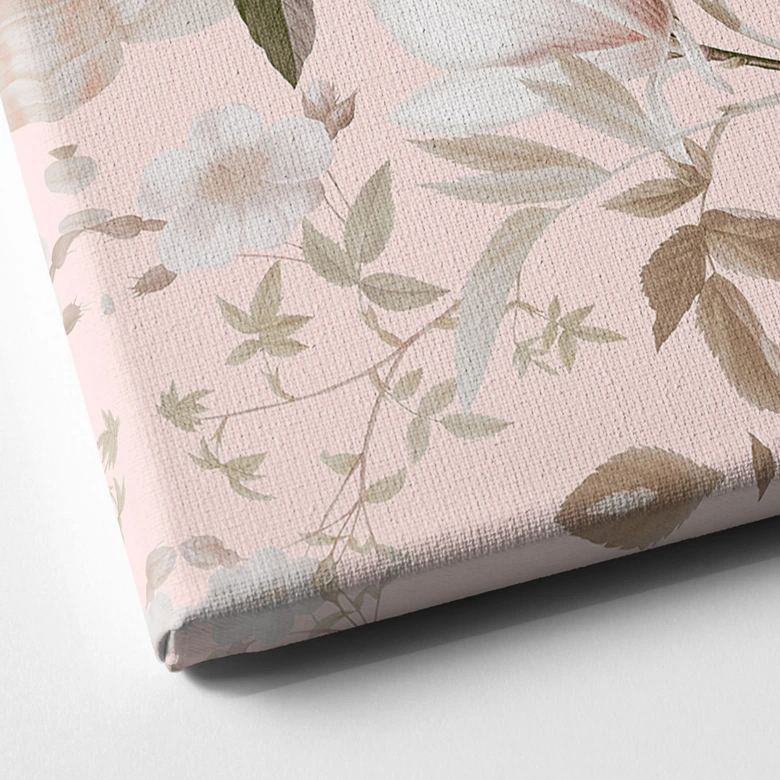 Leinwandbild Boho-Illustration mit Blumen und Früchten - UN Designs 