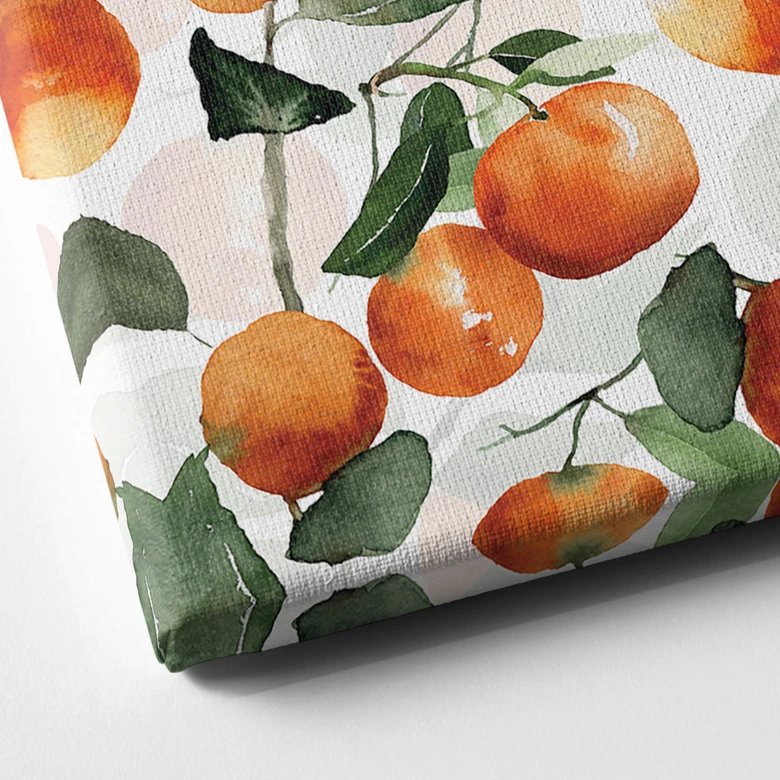 Leinwandbild Fruchtige Mandarinen - UN Designs 