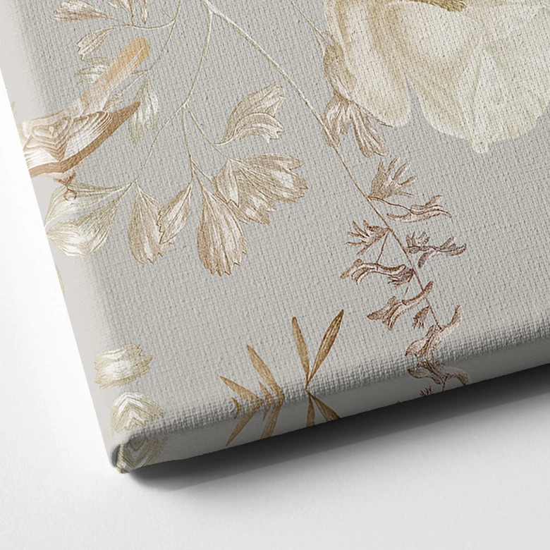 Obraz na płótnie Ptaki wśród białych kwiatów - UN Designs 