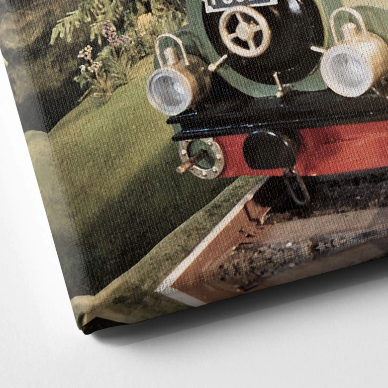 Canvas Print Sandman as train driver 