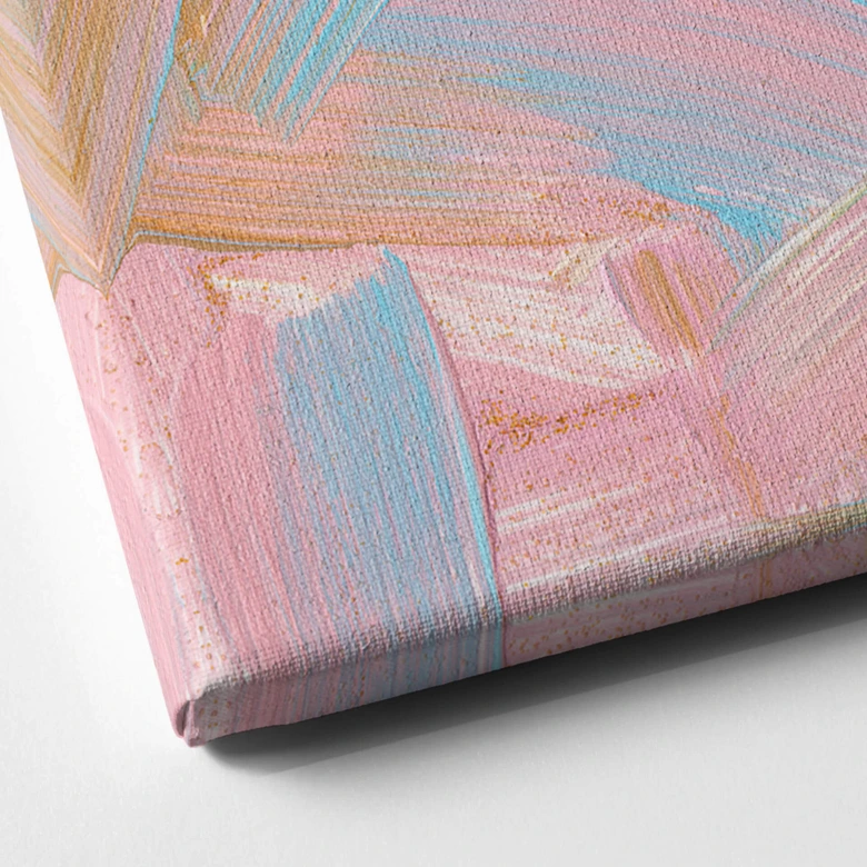 Leinwandbild uplusmestudio - Abstrakt in Rosa 