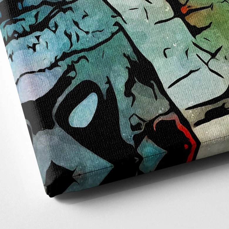 Leinwandbild Zamart - Hommage an Miro - Der Blick 