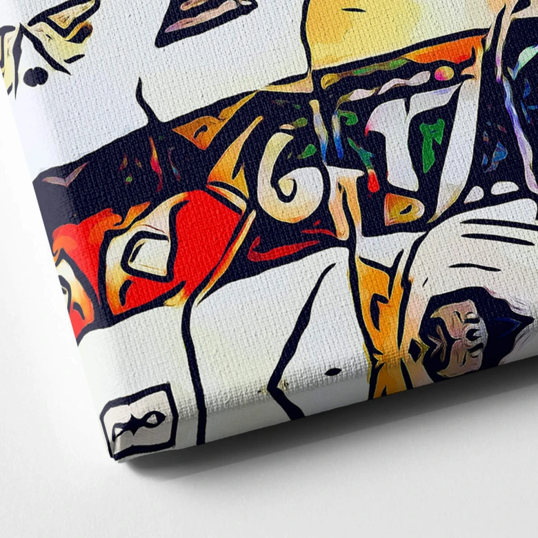 Leinwandbild Zamart - Kandinsky trifft Berlin Alexanderplatz 