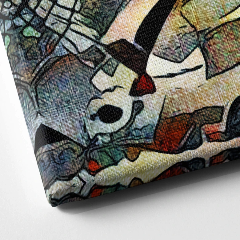 Canvastavla Zamart - Kandinsky möter Dresden 