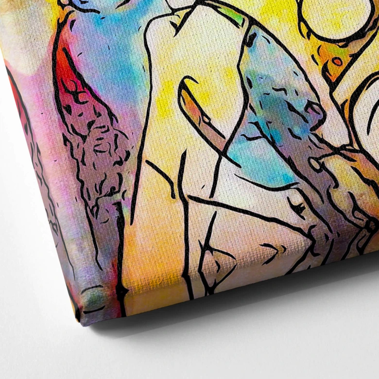 Leinwandbild Zamart - Hommage an Picasso - Chaos - Panorama 