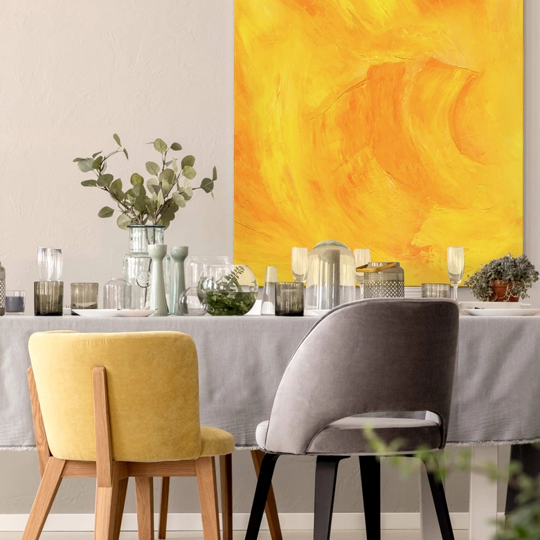 Leinwandbild Schüßler - Solarplexus - Quadratisch 