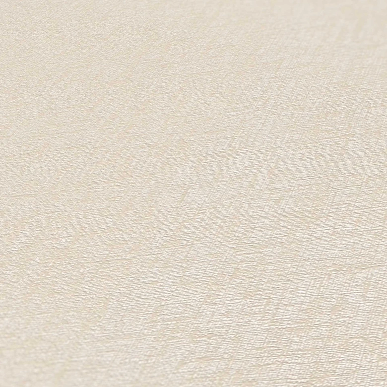 Leinenoptik Vliestapete Creme Beige - Elegante Wandbekleidung mit natürlicher Textur 