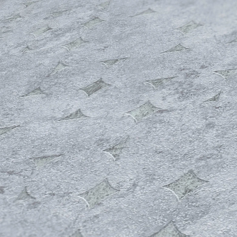 Muestra geométrica en gris deslavado - papel pintado no tejido con textura Modernes Wohnen 