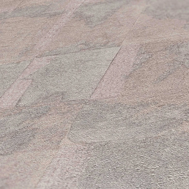 Papier peint effet pierre avec brillance gris clair - papier peint moderne aspect béton - papier peint intissé 