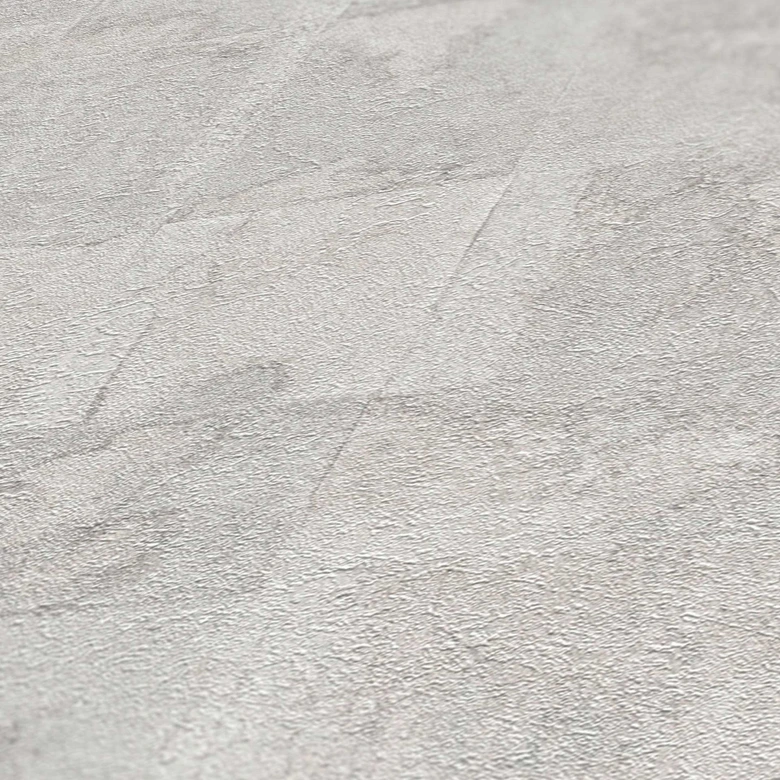 Papier peint texturé légèrement brillant en gris - papier peint aspect béton - papier peint intissé moderne 