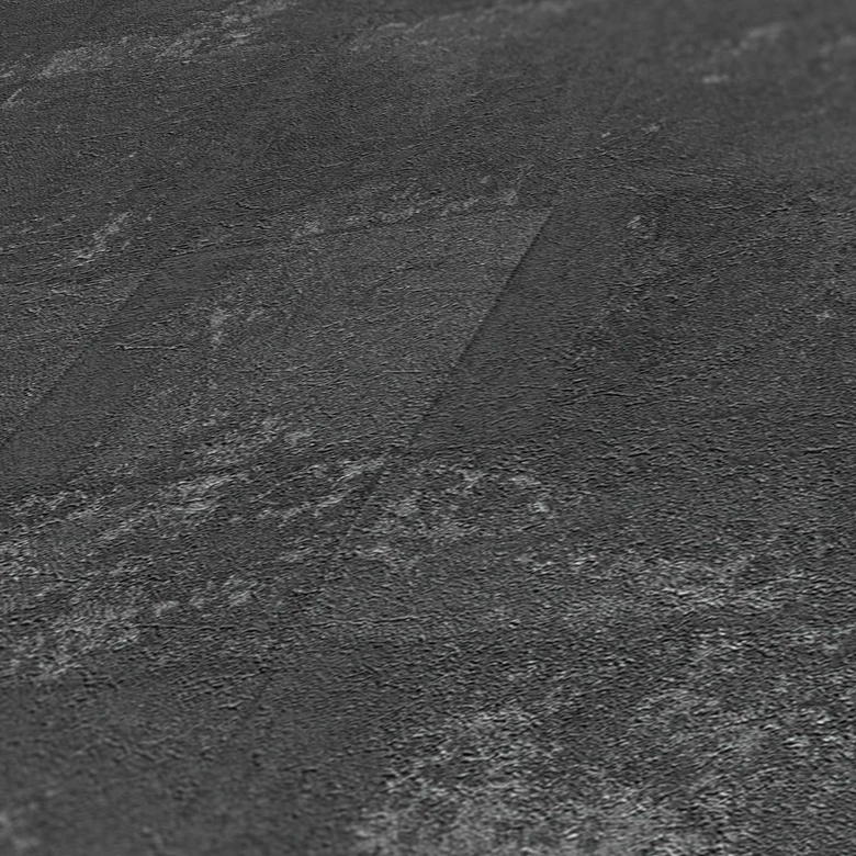 Papier peint effet pierre métallisé brillant anthracite - papier peint intissé de luxe gris foncé 