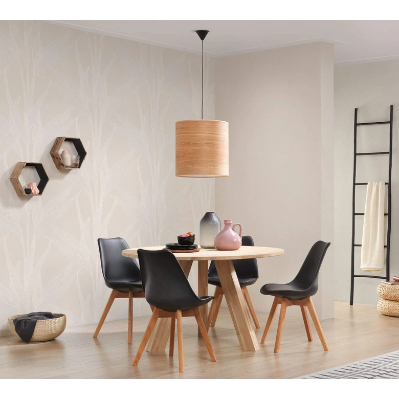 Livingwalls Vliestapete Hygge Unitapete einfarbig beige, creme 